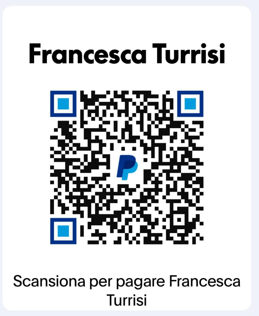QR Code PayPal per pagamento Francesca Turrisi